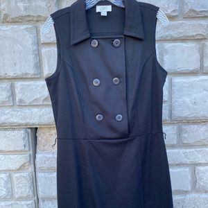 Loft Black Button Dress
